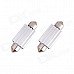 Festoon 39mm 6W 420lm 6-COB LED White Light Car Auto Reading Lamp Dome Bulb - (12V / 2 PCS) Festoon 39mm 6W 420lm 6-COB LED White Light Car Auto Reading Lamp Dome Bulb - (12V / 2 PCS)