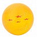 Q76-4 Four Stars Resin Acrylic Ball Toy - Orange