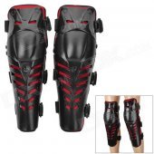 FG FG-112 Cool Protective PE + EVA + Neoprene Knee Guard for Riding Motorcycle - Black + Red (2PCS)