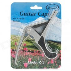 Stainless Steel Guitar Capo for 6-String Guitar Stainless Steel Guitar Capo for 6-String Guitar