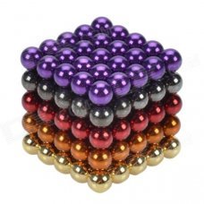 CHEERLINK ZU-125 5mm Neodymium Iron DIY Educational Toys Set - Golden + Red + Purple (125 PCS) CHEERLINK ZU-125 5mm Neodymium Iron DIY Educational Toys Set - Golden + Red + Purple (125 PCS)