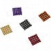 CHEERLINK ZU-125 5mm Neodymium Iron DIY Educational Toys Set - Golden + Red + Purple (125 PCS) CHEERLINK ZU-125 5mm Neodymium Iron DIY Educational Toys Set - Golden + Red + Purple (125 PCS)