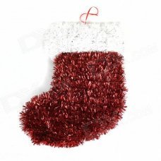 Christmas Socks Style Christmas Madder Wall Decoration - Black + White + Red