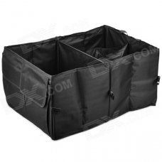 Convenient Portable Folding Car Trunk Storage Organizer Case Bag - Black