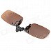 Day & Night 2-in-1 Anti-Glare Clip-On Sunglasses for Myopia Glasses - Tan + Black Day & Night 2-in-1 Anti-Glare Clip-On Sunglasses for Myopia Glasses - Tan + Black