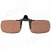 Day & Night 2-in-1 Anti-Glare Clip-On Sunglasses for Myopia Glasses - Tan + Black Day & Night 2-in-1 Anti-Glare Clip-On Sunglasses for Myopia Glasses - Tan + Black