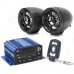 1.4" LED 4 x 25W Motorcycle Amplifier w/ MP3 / USB / TF / AUX / FM - Black + Blue 1.4" LED 4 x 25W Motorcycle Amplifier w/ MP3 / USB / TF / AUX / FM - Black + Blue