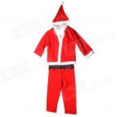 Children Boy Plays Santa Claus Suit - Red + White