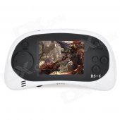 2.5" Screen 168 Built-in Games Game Console Machine - Black + White (3 x AAA)