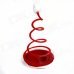 Spiral Style Plush Christmas Hat - Red + White