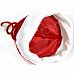 Spiral Style Plush Christmas Hat - Red + White