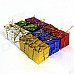 Decoration Gift Pendants for Christmas Tree - Yellow + Green + Purple + Blue + Red + Silver (12 PCS)