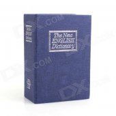 T007 Mini English Dictionary Piggy Bank - Dark Blue + White