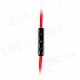 BIDENUO G800 Universal 3.5mm Jack Wired In-ear Headset w/ Microphone for Cellphone - Black + Red BIDENUO G800 Universal 3.5mm Jack Wired In-ear Headset w/ Microphone for Cellphone - Black + Red