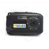 DC-B168 2.7" TFT Mini Sports DV 5.0 MP CMOS Water Resistant Camera Camcorder - Black