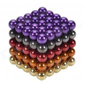 CHEERLINK ZU-125 5mm Neodymium Iron DIY Educational Toys Set - Multicolored (125 PCS)