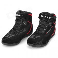 SCOYCO MBT001 Motorcycle Racing / Cyling Fleece + Rubber Boots - Black + Red (42 / Pair) SCOYCO MBT001 Motorcycle Racing / Cyling Fleece + Rubber Boots - Black + Red (42 / Pair)