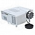 Geekwire LP-2A Portable FHD 1080P LED Projector w/ HDMI, VAG, USB 2.0, AV, SD, - Silver (US plug) Geekwire LP-2A Portable FHD 1080P LED Projector w/ HDMI, VAG, USB 2.0, AV, SD, - Silver (US plug)