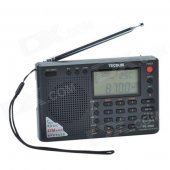 TECSUN PL-380 2.2" LCD AM / FM Stereo World Band DSP Receiver w/ 550-Channel Memory Function - Black