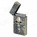 CHEERLINK Personality Design Skull Pattern Wind-Resistant Gas Jet Lighter - Golden + Grey CHEERLINK Personality Design Skull Pattern Wind-Resistant Gas Jet Lighter - Golden + Grey