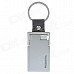 6506 Fashionable Stainless Steel Butane Lighter Keychain - Silver + Black 6506 Fashionable Stainless Steel Butane Lighter Keychain - Silver + Black
