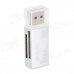 DKQ-8 USB 2.0 High Speed SD / SDHC / Micro SD / Mini SD Card Reader - Silver + White DKQ-8 USB 2.0 High Speed SD / SDHC / Micro SD / Mini SD Card Reader - Silver + White