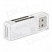 DKQ-8 USB 2.0 High Speed SD / SDHC / Micro SD / Mini SD Card Reader - Silver + White DKQ-8 USB 2.0 High Speed SD / SDHC / Micro SD / Mini SD Card Reader - Silver + White