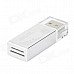 DKQ-8 USB 2.0 High Speed SD / SDHC / Micro SD / Mini SD Card Reader - Silver + White DKQ-8 USB 2.0 High Speed SD / SDHC / Micro SD / Mini SD Card Reader - Silver + White