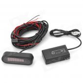 LED Distance Display Electromagnetic Parking Sensor - Black