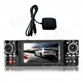 GS50Q 720P2.7" TFT 2MP CMOS Wide Angle Dual-Camera Car DVR w/ 8-LED IR Night Vision, GPS - Black