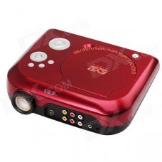 EJIALE EJL006 40Lmens Portable Home Theater DVD Projector w/ TV + USB + SD - Red EJIALE EJL006 40Lmens Portable Home Theater DVD Projector w/ TV + USB + SD - Red