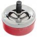 Stylish Creative Zinc Alloy Press Rotary Ashtray - Red + Silver + Black Stylish Creative Zinc Alloy Press Rotary Ashtray - Red + Silver + Black
