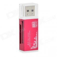 DKQ-8 High Speed USB 2.0 SD / SDHC / MicroSD TF / Mini SD Card Reader - Wine Red (Max. 32GB) DKQ-8 High Speed USB 2.0 SD / SDHC / MicroSD TF / Mini SD Card Reader - Wine Red (Max. 32GB)