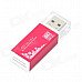 DKQ-8 High Speed USB 2.0 SD / SDHC / MicroSD TF / Mini SD Card Reader - Wine Red (Max. 32GB) DKQ-8 High Speed USB 2.0 SD / SDHC / MicroSD TF / Mini SD Card Reader - Wine Red (Max. 32GB)