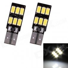 T10 3W 144lm 6 x SMD 5630 LED White Light Car Lamp (DC 12V / 2 PCS) T10 3W 144lm 6 x SMD 5630 LED White Light Car Lamp (DC 12V / 2 PCS)