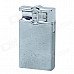 CHEERLINK Retro Anaglyph Skull Pattern Wind-Resistant Gas Jet Lighter - Silver Grey