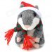 YSDX-902 Christmas Plush Hamster Talking & Wagging Toy - Grey (3 x AAA) YSDX-902 Christmas Plush Hamster Talking & Wagging Toy - Grey (3 x AAA)