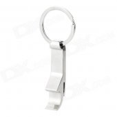 Zinc Alloy Bottle Opener Keychain - Silver
