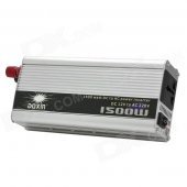 1500W DC 12V to AC 220V Power Inverter - Silver