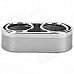 PS-5006 Plastic Sticky Car Duan-Cup Drink Holder - Silver