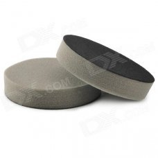 5" Car Cleaning / Polishing Sponge Pads - Grey + Black (2 PCS)