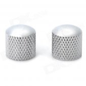 ZEA-YQ-03 Iron + Plastic Tone Knob for Guitar - Metal Chrome (2 PCS)