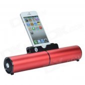 CHEERLINK HS100 Wireless Bluetooth 2.1 + EDR Stereo Speaker for Tablet PC / Smartphone - Agate Red