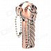 Skull Style Windproof Butane Gas Lighter - Bronze