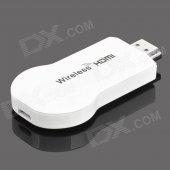 Wireless HDMI Convertor for Iphone / Ipad / Android Phones + More - White + Silver