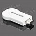 Wireless HDMI Convertor for Iphone / Ipad / Android Phones + More - White + Silver Wireless HDMI Convertor for Iphone / Ipad / Android Phones + More - White + Silver