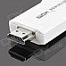 Wireless HDMI Convertor for Iphone / Ipad / Android Phones + More - White + Silver Wireless HDMI Convertor for Iphone / Ipad / Android Phones + More - White + Silver