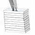 20117 Powerful N38 NdFeB Rectangular Magnet - Silver (10 PCS)