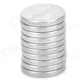 20114 Powerful N38 NdFeB Round Magnet - Silver (10 PCS)