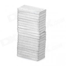 20115 Powerful N38 NdFeB Rectangular Magnet - Silver (20 PCS)